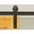 Knape & Vogt 3" Side Mount Hook Carriers, Flat Rail Sliding Door Hardware Kit, Black