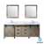 Ash Grey - White Quartz Top and Mirrors - Display