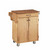 Mix & Match 2 Door w/ Drawer Cuisine Cart Cabinet, Natural Finish with Oak Top, 32-1/2" W x 18-3/4" D x 35-1/2" H