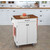 Mix & Match 2 Door w/ Drawer Cuisine Cart Cabinet, White Finish with Oak Top by Home Styles