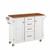 Mix & Match Create-a-Cart White Finish with Oak Top by Home Styles, 48"W x 17-3/4"D x 35-1/2"H