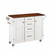 Mix & Match Create-a-Cart White Finish with Cherry Top by Home Styles, 48"W x 17-3/4"D x 35-1/2"H