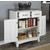 Mix & Match Buffet Server with White Base and Stainless Steel Top