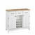 Mix & Match Large Buffet Server Off-White Base with Natural Top