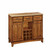 Mix & Match Large Buffet Server Dark Cottage Oak Stained Base with Natural Top