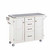 Mix & Match Kitchen Cart Cabinet, White Base, Stainless Steel Top