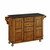 Mix & Match Kitchen Cart Cabinet, Dark Cottage Oak Stained Base, Black Granite Top