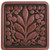 Notting Hill English Garden Collection 1-3/8'' Wide Mountain Ash Square Cabinet Knob in Antique Copper, 1-3/8'' W x 7/8'' D x 1-3/8'' H