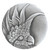Notting Hill Tropical Collection 2'' Diameter Large Cockatoo Left Side Round Cabinet Knob in Antique Pewter, 2'' Diameter x 7/8'' D