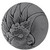 Notting Hill Tropical Collection 2'' Diameter Large Cockatoo Left Side Round Cabinet Knob in Brilliant Pewter, 2'' Diameter x 7/8'' D