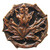 Knob, Maple Leaf, Antique Copper