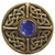 Knob, Celtic Jewel, Blue Sodalite, Antique Brass