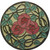 Knob, Delaney's Rose, Yellow Ochre/Dark Brass