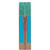 Notting Hill Tropical Collection 4'' Wide Royal Palm/Turquoise (Vertical) Cabinet Pull in Enameled Brilliant Pewter, 4'' W x 7/8'' D x 1'' H