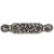 Notting Hill Florals & Leaves Collection 6-1/4'' Wide Florid Leaves Large Cabinet Pull in Antique Pewter, 6-1/4'' W x 7/8'' D x 4-1/4'' H