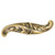 Notting Hill King's Road Collection 3-5/8'' Wide Chelsea Cabinet Pull in 24K Satin Gold, 3-5/8'' W x 1-3/8'' D x 7/8'' H