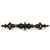 Notting Hill King's Road Collection 6-3/8'' Wide Portobello Road (Crystals) Cabinet Pull in Dark Brass, 6-3/8'' W x 1-7/8'' D x 1-1/4'' H