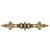 Notting Hill King's Road Collection 6-3/8'' Wide Portobello Road (Crystals) Cabinet Pull in 24K Satin Gold, 6-3/8'' W x 1-7/8'' D x 1-1/4'' H