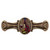 Notting Hill Tuscan Collection 4'' Wide Best Cellar (Wine) Cabinet Pull in Brass Hand Tinted, 4'' W x 7/8'' D x 1-1/2'' H