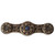 Notting Hill Jewels Collection 3-7/8'' Wide Jeweled Lily Cabinet Pull in Antique Brass with Blue Sodalite Natural Stone Center, 3-7/8'' W x 7/8'' D x 1-1/16'' H