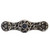 Notting Hill Jewels Collection 3-7/8'' Wide Jeweled Lily Cabinet Pull in Brite Nickel with Blue Sodalite Natural Stone Center, 3-7/8'' W x 7/8'' D x 1-1/16'' H