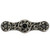 Notting Hill Jewels Collection 3-7/8'' Wide Jeweled Lily Cabinet Pull in Brite Nickel with Onyx Natural Stone Center, 3-7/8'' W x 7/8'' D x 1-1/16'' H