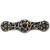 Notting Hill Jewels Collection 3-7/8'' Wide Jeweled Lily Cabinet Pull in Brite Nickel with Tiger Eye Natural Stone Center, 3-7/8'' W x 7/8'' D x 1-1/16'' H