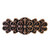 Notting Hill Chateau Collection 4-1/8'' Wide Chateau Cabinet Pull in Antique Copper, 4-1/8'' W x 7/8'' D x 1-5/8'' H