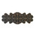 Notting Hill Chateau Collection 4-1/8'' Wide Chateau Cabinet Pull in Dark Brass, 4-1/8'' W x 7/8'' D x 1-5/8'' H