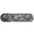 Notting Hill English Garden Collection 4-3/8'' Wide McKenna's Rose Cabinet Pull in Antique Pewter, 4-3/8'' W x 7/8'' D x 1-1/4'' H