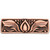 Notting Hill Nouveau Collection 4-1/8'' Wide Hope Blossom Cabinet Pull in Antique Copper, 4-1/8'' W x 7/8'' D x 1-3/8'' H