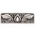 Notting Hill Nouveau Collection 4-1/8'' Wide Hope Blossom Cabinet Pull in Brilliant Pewter, 4-1/8'' W x 7/8'' D x 1-3/8'' H