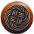 Notting Hill Pastimes Collection 1-1/2'' Diameter Classic Weave Cherry Wood Round Knob in Antique Copper, 1-1/2'' Diameter x 1-1/8'' D
