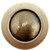 Notting Hill Classic Collection 1-1/2'' Diameter Plain Dome Natural Wood Round Knob in Antique Brass, 1-1/2'' Diameter x 1-1/8'' D
