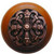 Notting Hill Chateau Collection 1-1/2'' Diameter Chateau Cherry Wood Round Knob in Antique Copper, 1-1/2'' Diameter x 1-1/8'' D