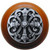 Notting Hill Chateau Collection 1-1/2'' Diameter Chateau Cherry Wood Round Knob in Antique Pewter, 1-1/2'' Diameter x 1-1/8'' D