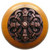 Notting Hill Chateau Collection 1-1/2'' Diameter Chateau Maple Wood Round Knob in Antique Copper, 1-1/2'' Diameter x 1-1/8'' D