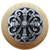 Notting Hill Chateau Collection 1-1/2'' Diameter Chateau Natural Wood Round Knob in Antique Pewter, 1-1/2'' Diameter x 1-1/8'' D