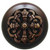 Notting Hill Chateau Collection 1-1/2'' Diameter Chateau Dark Walnut Wood Round Knob in Antique Brass, 1-1/2'' Diameter x 1-1/8'' D
