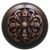 Notting Hill Chateau Collection 1-1/2'' Diameter Chateau Dark Walnut Wood Round Knob in Antique Copper, 1-1/2'' Diameter x 1-1/8'' D
