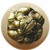 Knob, Leap Frog, Natural Wood w/ Pewter, Antique Brass
