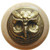Knob, Wise Owl, Natural Wood w/ Pewter, Antique Brass