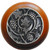Knob, Grapevines, Cherry Wood, Antique Pewter
