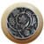 Knob, Grapevines, Natural Wood, Antique Pewter