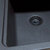 Nantucket Sinks 3.5DF Series Kitchen Disposal Flange Drain for Granite Composite Sinks, Matte Black