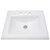 Nantucket Sinks Great Point Collection 23" W Rectangular Drop-In Ceramic Vanity Sink with 4" Widespread Holes