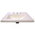 Nantucket Sinks Great Point Collection 23" Rectangular Drop-In Ceramic Vanity Sink with 8" Widespread Holes, Bisque