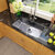 Nantucket Sinks 32" Wide Hammered Dualmount Stainless Steel Kitchen Sink, 32" W x 19" D x 10" H