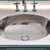 Nantucket Sinks Brightwork Home Collection Hand Hammered Stainless Steel Oval Undermount Bathroom Sink With Overflow, 17-1/2''W x 13-3/4''D x 7-3/8''H