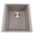 Nantucket Sinks Plymouth Collection 17" Single Bowl Undermount Granite Composite Bar-Prep Sink in Truffle, 16-1/8" W x 17" D x 8-1/4" H